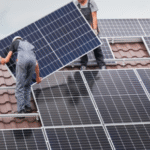 How can checking if rooftop solar panels have tidy wiring paths indicate quality of installation?