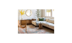 What difference does deciding carpet or rug sizes based on furniture layout make to room comfort