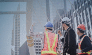Why is it useful to visit another completed project by the same contractor before hiring them