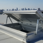 Why is it wise to see whether roof access is restricted or open to anyone who enters the building?